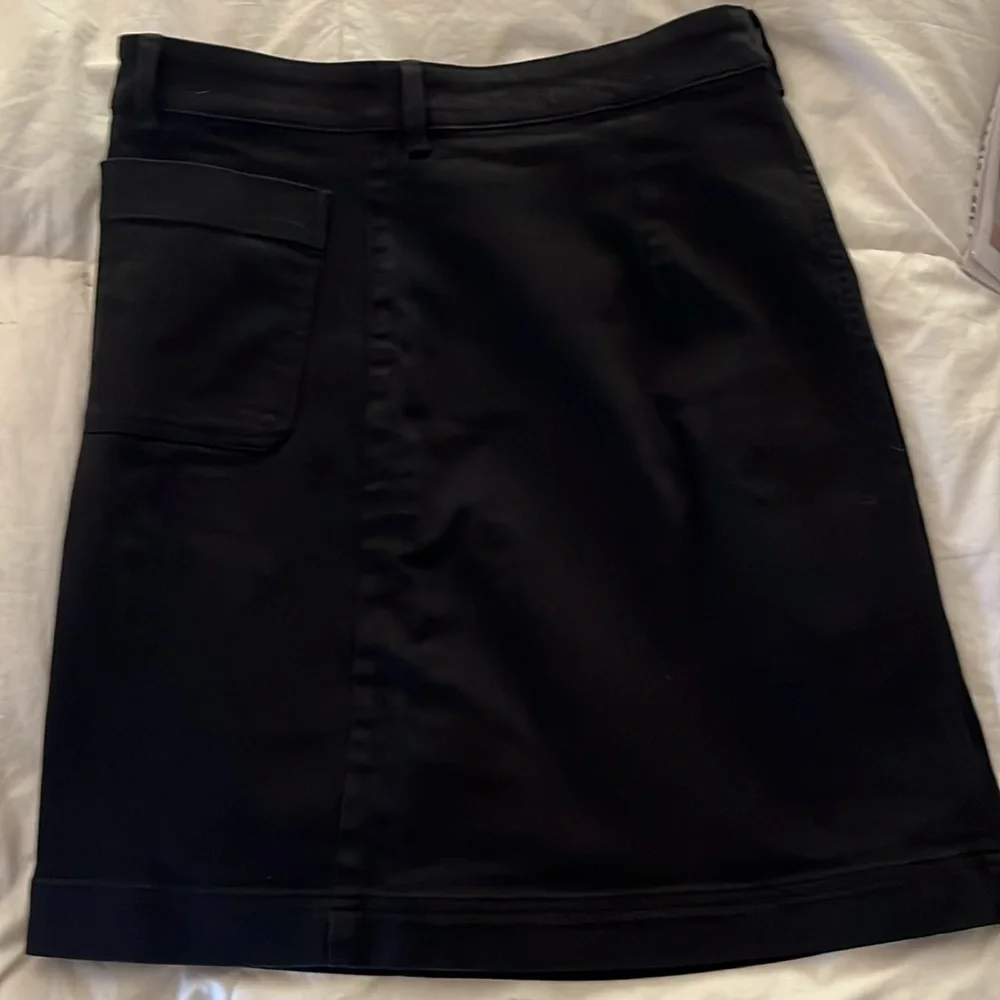 Everlane Black A-Line Patch Pocket Mini Skirt 16 - Picture 10 of 11